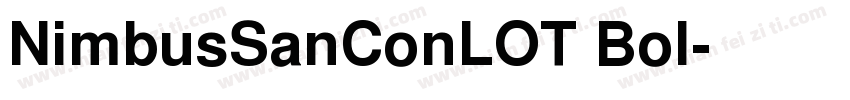 NimbusSanConLOT Bol字体转换